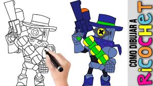 How to draw rico from brawl stars step by step, learn drawing by this tutorial for kids and adults. Como Dibujar A Ricochet De Brawl Stars Dibujos Faciles Para Dibujar Paso A Paso Mejores Brawlers