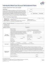 citi government travel card fill out