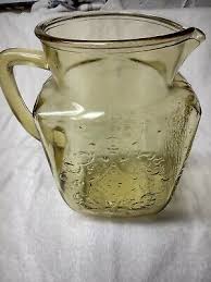 Vintage Amber Depression Glass Water