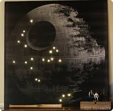 illuminated star wars wall art