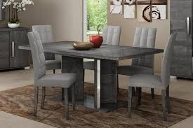 Get inspired with gray, dining room ideas and photos for your home refresh or remodel. Sarah Grey Birch Italian Extending Dining Table Chairs Set Imaginex Furniture Interiors