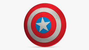 captain america cartoon shield 3d model