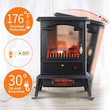 Lifesmart Ht1109 3 Sided Flame View Infrared Stove Heater