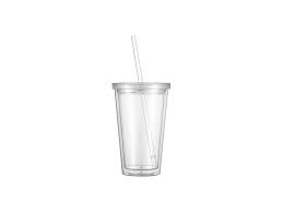 16oz 473ml double wall clear plastic