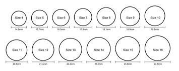 ring size chart atom silicone rings