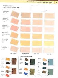 Skin Tone Watercolor Paints Color Chart