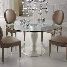 100 Italian Round Glass Dining Table