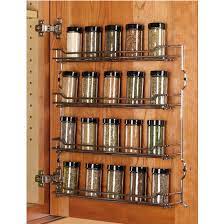 Each door mounted spice rack is easy to install and sure to make preparing meals so much easier. Steel Wire Door Mount Spice Racks In Chrome And Champagne From Hafele Kitchensource Com