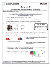 7th grade math worksheets pdf