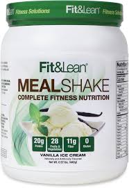 Buy Fit & Lean Meal Replacement Shake with Protein, Fiber, Probiotics and  Organic Fruits & Vegetables, Vanilla, 1lb, 10 Servings Per Container Online  at Lowest Price in Ubuy India. B01M0DQE5Z