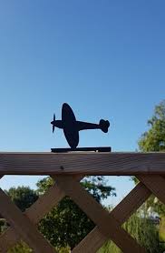 Metal Spitfire Fence Post Topper