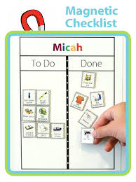 Make A Magnetic Checklist For Your Kids