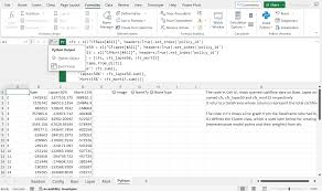 a first look at python in excel modelx