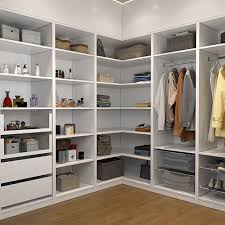 Walk In Wardrobe 6 Shelf Corner Unit