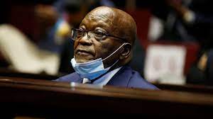 The department claims that a camera sd card was stolen which contained images of zuma being admitted at the correctional centre. Jacob Zuma Ex South African President Hands Himself In For 15 Month Prison Sentence World News Sky News