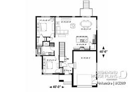 House Plan 2 Bedrooms 1 Bathrooms