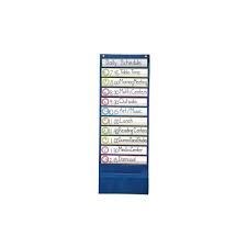 Pocket Chart Deluxe Scheduling Blue