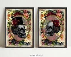 Skull Couple Prints Skull Wall Art