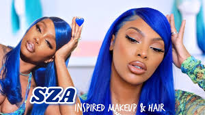 sza inspired hair and makeup tutorial