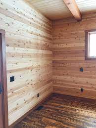 Tongue Groove Knotty Cedar Paneling