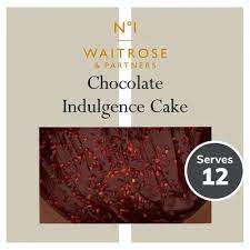 Waitrose Chocolate Indulgence Cake gambar png