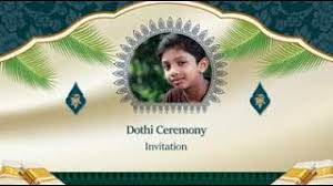 dhoti ceremony invitation videos