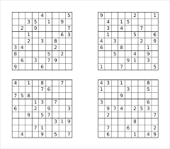 Prinable Sudoku Templates 15 Free Word Pdf Documents