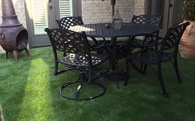 artificial gr backyard seating