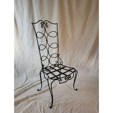 Pair Of Vintage Wrought Iron Chairs By