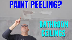 repair ling paint in a bathroom