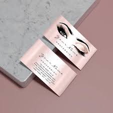 makeup lashes themed business cards