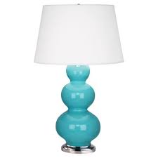 Egg Blue Triple Gourd Table Lamp 362x