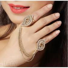 sm jewellery golden las designer ring