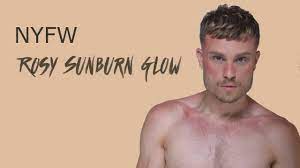 rosy sunburn glow men s fashion week