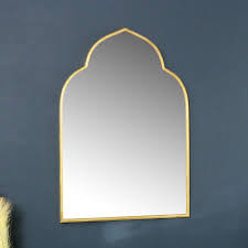 Gold Arched Wall Mirror 60cm X 88cm