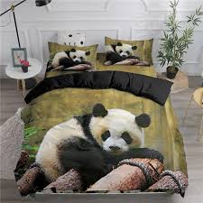 Cute Panda Duvet Cover 3d Bedding