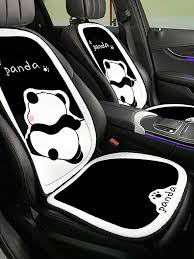 Cute Flip Over Panda Car Seat Cover Set