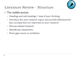 Writing a Literature Review  handout Statistics Solutions