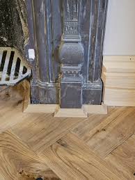 wood floor expansion gap around