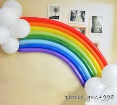 diy rainbow party decorating ideas for