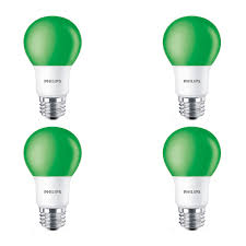 Home depot — light bulb. Philips 60w Equivalent Green A19 Led Light Bulb 4 Pack The Home Depot Canada