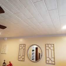 White Styrofoam Ceiling Planks To Cover