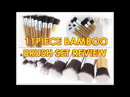 ebay 11pc bamboo makeup brush set