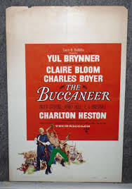 We are no longer selling movie posters at fff movie posters. The Buccaneer Original 1958 Movie Poster Yul Brynner Inger Stevens Claire Bloom 1825093877