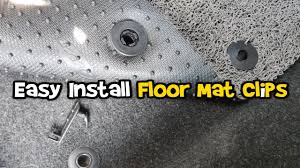 how to install car floor mat clips