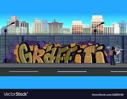Graffiti Wall Background Urban Art