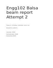 engg102 balsa beam report