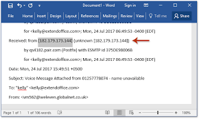 How To Find Ip Address Of Sender From Incoming Email In Outlook