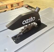 The blade guard has two main components. Ozito Table Saw Blade Guard Oz Diy Handyman