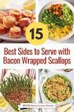 What can I serve with bacon wrapped scallops?